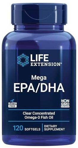 Life Extension Mega EPA/DHA - Zachte Gels - 120 Stuks - Visolie