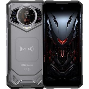 DOOGEE S200 5G Rugged Smartphone 2024, Android 14, 6,72 inch FHD+ 120 Hz display, 10100 mAh, 100 MP camera, Octa Core, 5G, GPS, NFC, grijs