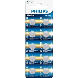 Philips Alkaline LR44 batterij | AG13 | A76 knoopcel Batterijen 1.5V V13GA - 10 stuks