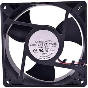 LMNCBVYA EFB1312SHE 12V 2.76A 127MM High-Performance Fan - 4500RPM, 59DB Noise Level, 3-Wire Design