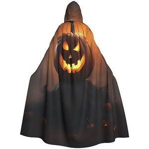 SSIMOO Halloween Ghost Pumpkin 1 Halloween Party cape voor volwassenen - perfect voor kostuumfeesten en cosplay