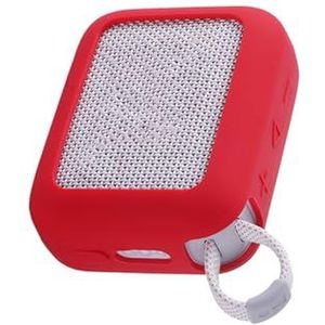 voor Jbl Go4 Audio Beschermhoes Outdoor Speaker Opslag Lege Case Zachte Siliconen Beschermhoes Anti-Drop (Rood)