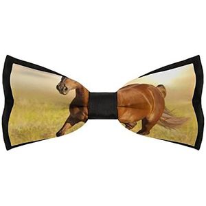 Running Horse Elegante Vlinderdassen Voor Mannen Verstelbare Pre-Gebonden Vlinderdas Stropdassen Voor Business Dagelijks Party