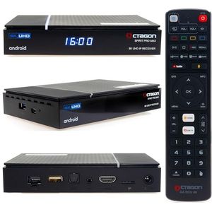 Octagon Spirit Pro Max 8K - Android TV Box - 4GB RAM - 64GB Flash - Bluetooth 5.1 - HDR10+