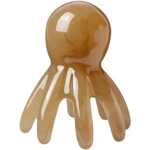 Syayw Handheld Acht Tanden Massage Kam - Octopus Hoofdleer Massage Tool,Hoofdleer Stress Ontspannende Kam,Hoofdhuidschraper, Guasha Hoofdmassagegereedschap