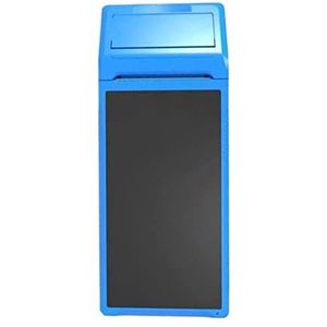 Draagbare inkjetprinter Draagbare Handheld POS PDA Terminal Thernal Printer 3G Internet met GPS 58mm wifi Android 8.1 Robuuste Industriële barcode Printers voor codedatumlogolabel(Color:Blue PDA)