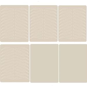 Siliconen tattoo oefenhuid 6 stuks zonder inkt microblading make-up latex oefenhuid voor tatoeëerders en beginners 20 cm x 15 cm