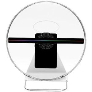 3D Holografische Fan LED Display Projector for Winkelreclame, Mini Hologram 3D Bord Met Helder Effect Levendige beelden(30CM with cover)