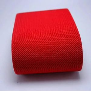 7,5 cm brede duurzame broek rok riem kleur elastische band/twill elastische tape latex elastische tape rubberen band-rood-75mm