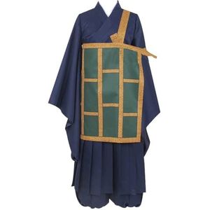 Jujutsu Kaisen Cosplay Geto Suguru Outfits, Unisex Uniform Kostuum Pak voor Anime Fans Cosplay,Blauw,XXL