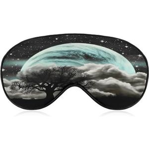 Oogmasker, Sterrennacht zwarte boom kunst gedrukt slapen oogmasker, nacht oogmasker, verduisterende slapende oogmasker, reizen oogmasker