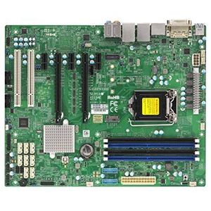 Supermicro Mainboard ATX 1x LGA1151, 4x DDR4 max 64GB, 5x PCIe, 2x PCI, 2x GbE, 8x SATA verkrijgbaar bij ServerDirect