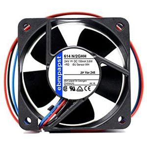 614 N/2GHH 24V 150mA 3.6W papst 60 * 60 * 25MM axial flow equipment cooling fan