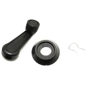 Power Window Regulator Auto Raamheffer Handbediende Hendel Auto Raamheffer Hendel 2 Deurhendel Universele Kleurhendel(Black)