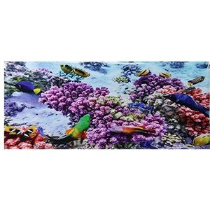 Aquarium achtergrond poster decoratief schilderij PVC sticker onderwater vis landschap foto behang voor aquarium (61 * 41 cm)