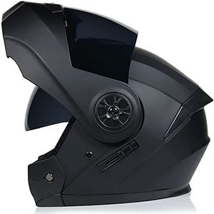 Modulaire motorhelm, motorhelm met dubbel vizier voor heren en dames, opklapbare motorhelm voor volledig gezicht DOT goedgekeurde motorcrosshelm voor volwassenen Decoration