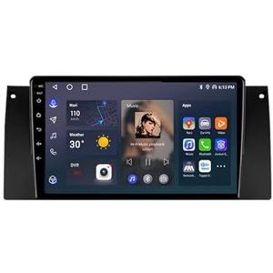 Android 12 Auto Stereo MP5 Player 9'' Screen Autoradio Voor BMW M5 E39 E53 X5 1999-2006 Car-play Android Auto GPS-navigatie Bluetooth RDS FM AM DAB+ Radio Stuurbediening Voice Control(4 Core 1G+16G)