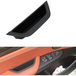 HLWXMDZ Voor B&MW X3 X4 F25 F26 2010-2016 LHD RHD Bestuurdersdeur Trekhendel Armsteun Paneel Cover Opbergdoos Binnendeurgreep(Zwart,LHD)