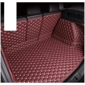 Auto Kofferbakmat Voor Tesla Voor Model 3 2019 Kofferbakmat Kofferbakmat Interieur Kofferbak Kofferbakbeschermer Kofferbakbeschermer Mat Cargo Tapijten(Wine red3)