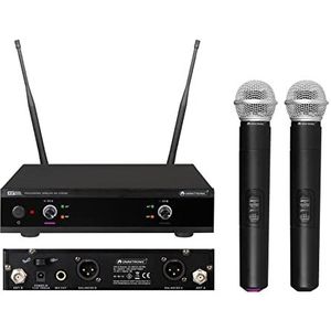 OMNITRONIC Set UHF-E2 draadloos microfoonsysteem + 2x BP + 2x lavaliermicrofoon 531.9/534.1MHz