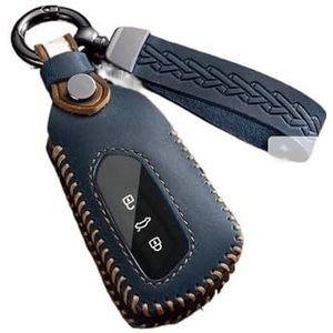 Sleutelbehuizing houder Lederen Autosleutel Cover Voor Golf 8 MK8 ID.3/4 Voor Octavia A8 Voor Seat Voor Leon MK4 2020 2021 Sleutelbehuizing(B)