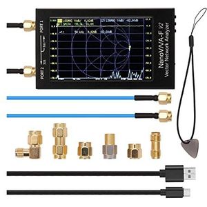 Spectrumanalysator, 4.3Inch 3G Vector Network Analyzer SAA-2 VNA V2 Antenne Analyzer Kortegolf HF VHF UHF Met Behuizing Vector Network Analyzer(4.3 Inch 3G)