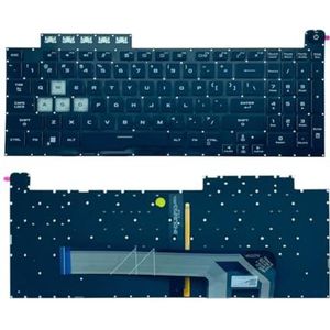 Amerikaans Russisch Spaans RGB-toetsenbord voor ASUS voor TUF voor Gaming F15 FX506 FA506 FA506Q FX506H FX506LI FX506LH F17 FX706 FA706 FX706LI(US RGB)