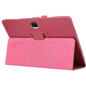 Geschikt for Huawei Honor Pad 9 12.1 inch 2024 Flip Stand PU Lederen Tablet Case Shockproof Cover HEY2-W09 HEY2-W19 Shell (Color : Rose red)