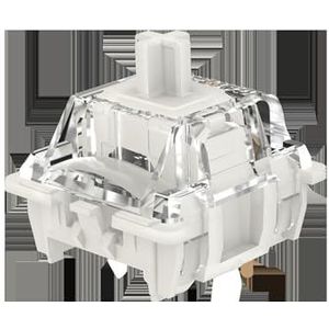 JJCFGRDM G Pro V3 3.0 Pro Switch RGB lineair tactiel wit geel rood zilver bruin voor mechanisch toetsenbord vooraf gesmeerd 3pin (kleur: wit-35 stuks)