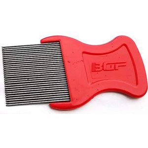 Extra dunne roestvrijstalen luizenkam voor baby's, kinderen, volwassenen en huisdieren