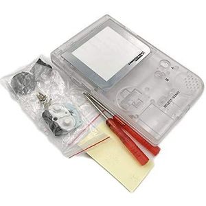 Volledige Behuizing Case Cover Shell voor Nintendo Gameboy Pocket GBP Game Shell Case met knoppen schroeven Kit - Clear #2