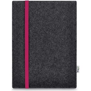 Stilbag Hoes voor Apple iPad Pro 11 (2020) (11-inch, 2e generatie) | Etui Case van Merino wolvilt | Model Leon in antraciet/roze | Tablet beschermhoes Made in Germany