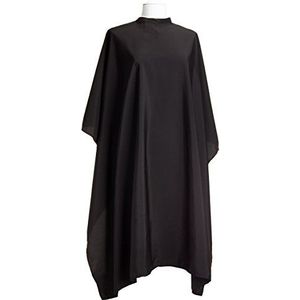 Efalock Professionele cape Perfect Touch met drukknoopsluiting, zwart, 1 stuk