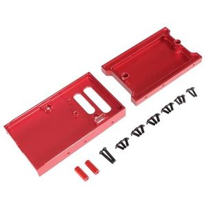 For MN model 1/12 nieuwe MN98 MN99s afstandsbediening auto metalen modificatie upgrade onderdelen, printplaat bevestigingsstoel, achterklep(Red)