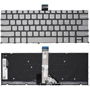 Laptoptoetsenbord voor XiaoXin Air14 2023 2024 IAP8 IRP8 IAH8 Pro14 IRH8 LRL8 ARH8 IMH9 IRH9 APH9(US Gray Backligh)