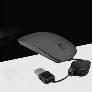 Notebook Computer Telescopische Bedrade Muis Mute USB Optische Muis Kantoor Games