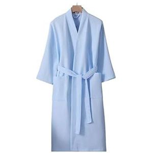 Katoenen dames lichtgewicht lente en zomer badjas dunne badjas pyjama loungewear douche wikkel nachtkleding lange nachtjapon for dames met een riem for verstelbare pasvorm alle seizoenen spa hotel nac