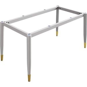 Moderne metalen tafelpoten frame voor keuken eettafel meubels poot kit met zuignap + schroef geschikt voor marmer glas hout blad 90 cm x 45 cm x 72 cm witgoud