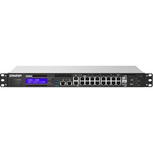 QNAP QGD-1602-C3758-16G netwerk-switch Managed L2 2.5G Ethernet (100/1000/2500) Zwart, Grijs