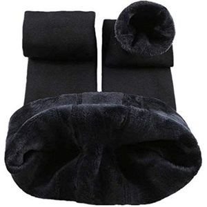 Aventy Thermo-leggings voor de winter, met fleecevoering, zwart., One size