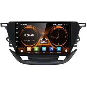 Android 14 2 Din Autoradio voor Opel Corsa F 2019-2023 - Steun Carplay Android Auto DSP-9"" Touchscreen Auto Stereo Met Stuurwielbediening WIFI 4G Bluetooth Split-Screen(P4 4G+WIFI 8Core 4G+64G)