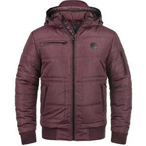BLEND - Boris - Gewatteerde Jas - Wijnrood/Zwart