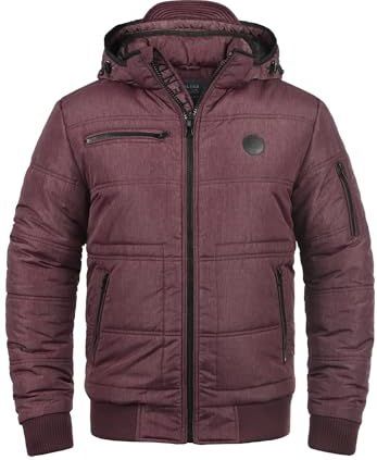 BLEND - Boris - Gewatteerde Jas - Wijnrood/Zwart