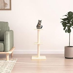 Dierenbenodigdheden Kattenboom met Sisal krabpalen crème 73 cm Dieren & Huisdieren Benodigdheden