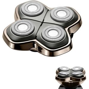 Vervangmesjes voor PRO 4-scheerkop, compatibel met Skll Pitbull, Butterfly Kiss Pro en Palm-scheerapparaten. Geschikt voor herenkaalscheerapparaten, houder niet inbegrepen (1 stuk).