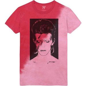 David Bowie Aladdin Sane Dye Wash T Shirt S