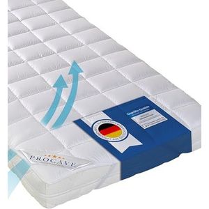 PROCAVE - Micro-Comfort - Matrasbeschermer - 100x190 cm - Onderbed Soft-Topper - Made in Germany