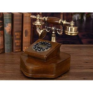 Telefoon Massief Houten Telefoon Telefoon Vaste Luxe Europese Antieke Retro Telefoon Thuis