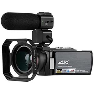 Digitale Camera, 4K Video Camera IR Nachtzicht Camcorder Full HD Digitale Vlog Camera's Professioneel(5tons 2.5tons)