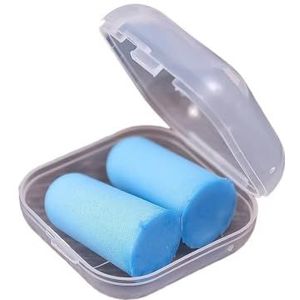 5 paar anti-geluid zachte oordopjes geluidsisolatie oordopjes slapen snurken bescherming oordopjes met hoes reisaccessoires (blauw - 5 paar)